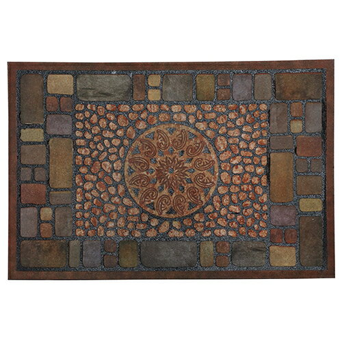 ベストコ ND-466 モザイクタイル 玄関マット 40×60cm