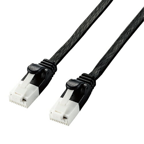 乐天商城 - エレコム(ELECOM) LD-GFAT/BK100 ブラック Cat6A LANケーブル 10m