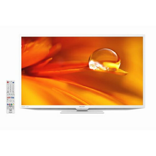 【設置】シャープ(SHARP) 2T-C32DE-W(ホワイト系) AQUOS ハイビジョン液晶テレビ 32V型