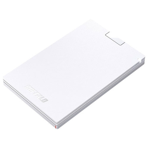 バッファロー(BUFFALO) SSD-PG500U3-WC(ホワイト) USB 3.2(Gen 1)対応 ポータブルSSD 500GB