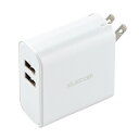 GR ELECOM EC-AC03WH(zCg) 24W AF~2 AC[d USB[d