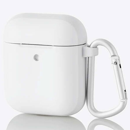 エレコム(ELECOM) AVA-APTSWH ホワイト AirPods用Tough Slimケース