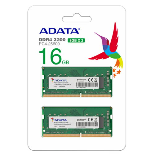 ADATA Technology AD4S32008G22-DTGN SODIMM DDR4 PC4-25600 8GB 2枚組