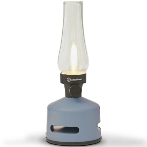 【長期保証付】Mori Mori MoriMori LED ランタンスピーカー S1 PALE BREEZE(グレイブルー色) FLS-2107-GB