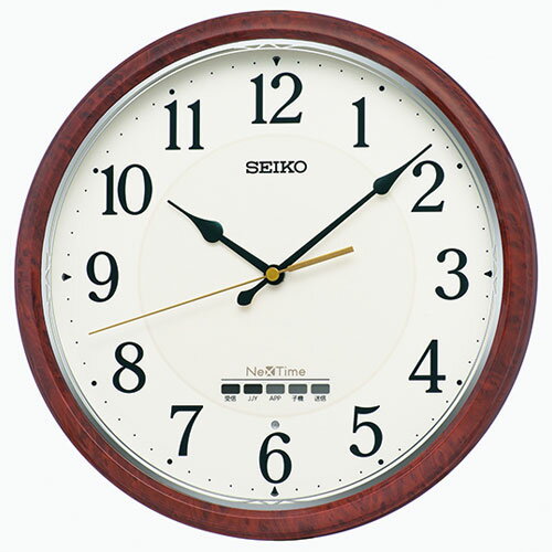 セイコー SEIKO ZS256B(茶木目模様 光沢仕上げ) ネクスタイムシリーズ 電波掛け時計 ZS256B セイコー SEIKO ZS256B(茶木目模様 光沢仕上げ) ネクスタイムシリーズ 電波掛け時計 ZS256B
