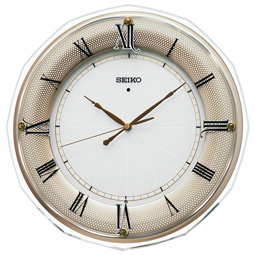 セイコー SEIKO KX269G(MDF・薄金色パール塗装 光沢仕上げ) 電波掛け時計 KX269G セイコー SEIKO KX269G(MDF・薄金色パール塗装 光沢仕上げ) 電波掛け時計 KX269G
