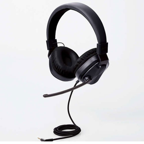 エレコム(ELECOM) HS-KDGM01TBK(ブラック) 子どもゲーム用ヘッドセット有線4極両耳マイクアーム折りたたみ