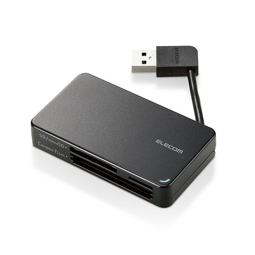 エレコム(ELECOM) MR3-K303BK ブラック カードリーダー USB3.0 ケーブル収納タイプ