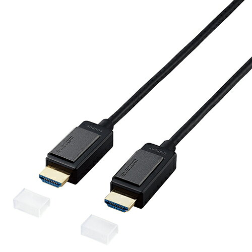 エレコム ELECOM DH-HDLOA20BK ブラック HDMIケーブル 長尺 4K60P 18Gbps 対応 φ4.8mm 20m DHHDLOA20BK