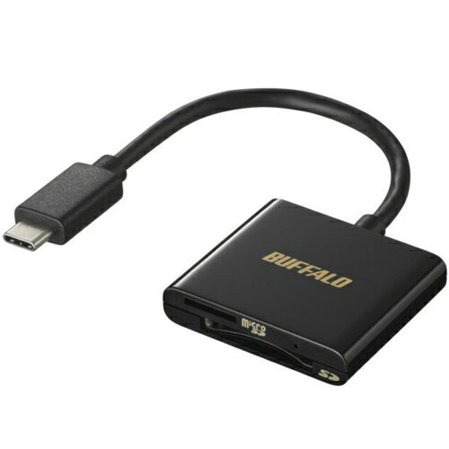 バッファロー(BUFFALO) BSCR110U3CBK(ブラック) USB Type-C接続カードリーダー/ライター
