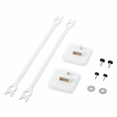 エレコム ELECOM TS-007 ホワイト 液晶テレビ 75V型まで対応 耐震ゴムベルト VESA固定タイプ 2本入り T..