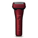 【長期保証付】パナソニック(Panasonic) ES-LT4P-R(赤) メンズ シェーバー ラムダッシュ 3枚刃 充電式 10W 音波洗浄モード