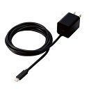 GR ELECOM MPA-ACLP05BK(ubN) PD3.0ΉAC[d LightningP[ǔ^USB[d 1.5m