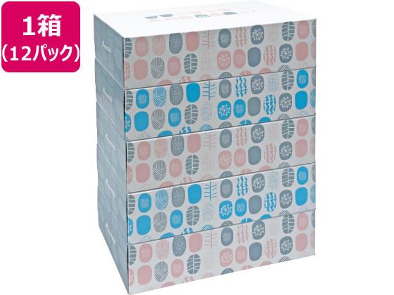 Tissue （Box） - Forestway ティッシュペーパー ノルディック 200組 5個×12パック[代引不可]