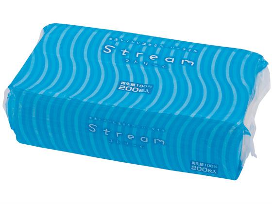 太洋紙業 紙タオル ストリーム 水解性 レギュラー 200枚×25パック[代引不可]