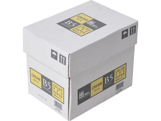 B5 Size Paper - APP カラーコピー用紙 クリーム B5 500枚×5冊[代引不可]