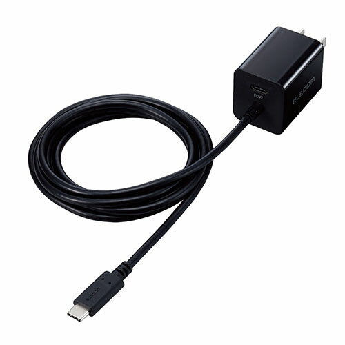 GR ELECOM MPA-ACCP37BK(ubN) PDΉAC[d USB[d Type-C P[ǔ^ őo20W