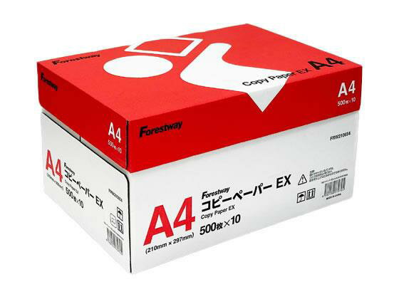 Forestway コピーペーパーEX A4 500枚×10冊 代引不可