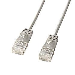 サンワサプライ KB-SL6-05(ライトグレー) LANケーブル カテゴリー6対応 ギガビットイーサネット 5m サンワサプライ KB-SL6-05(ライトグレー) LANケーブル カテゴリー6対応 ギガビットイーサネット 5m