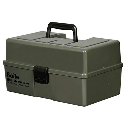 ベストコ MA-4028 カーキ Boiteパーツ 工具箱 ツールボックス 仕切式タイプ