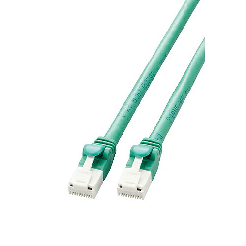 Rakuten - エレコム(ELECOM) LD-GPAT/GN3/RS グリーン LANケーブル CAT6A 3m 高速 10Gbps ストレート 爪折れ防止