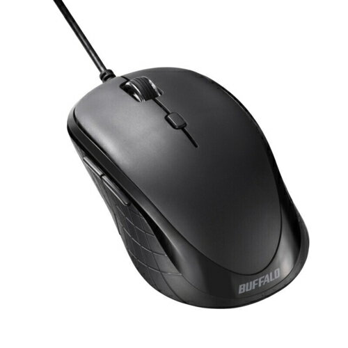 バッファロー(BUFFALO) BSMBU310BK ブラック BlueLED 有線マウス 5ボタン