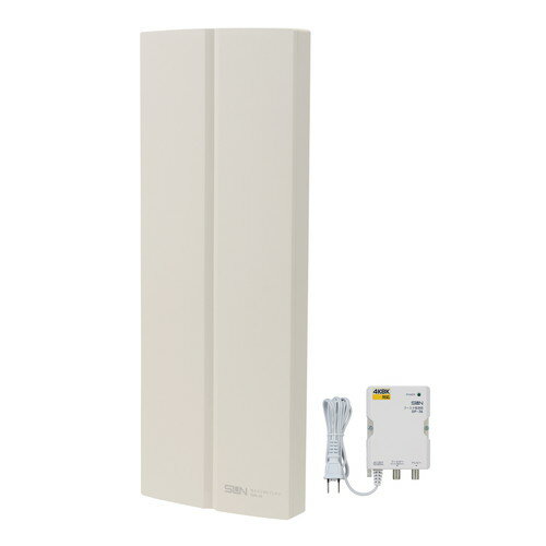 Rakuten - サン電子 SDA-20-2A-W 地上デジタル放送用ブースタ内蔵UHF平面アンテナ 水平専用 SDA202AW