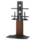 朝日木材加工 WS-F820-DB(ダークブラウン木目&ブラック) 壁寄せテレビスタンド WSF820DB(2)