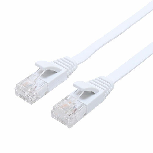 Rakuten - ミヨシ C6A-F03WH ホワイト カテゴリー6A 極うすLANケーブル 3m C6AF03WH