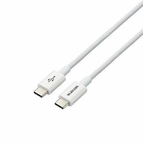 쥳(ELECOM) MPA-CCYS03NWH(ۥ磻) C ֥ Type C to Type C 0.3m PD 60...