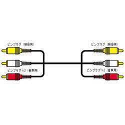 JVC VX-450G ビデオコード ピンプラグ×3 5m