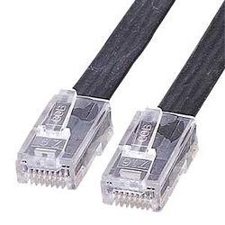 サンワサプライ LA-FL5-07K ブラック LANケーブル カテゴリー5対応 より線 7m LAFL507K