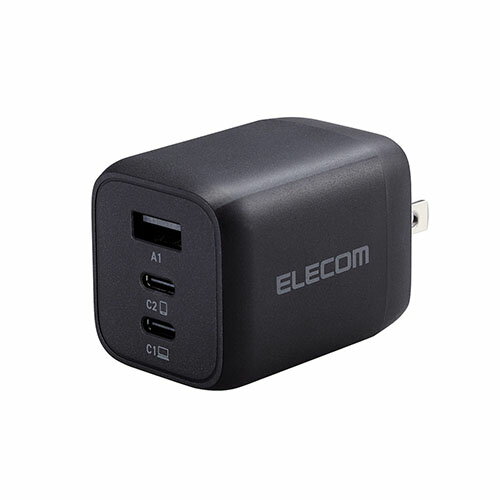 GR(ELECOM) ACDC-PD4465BK(ubN) USB Power Delivery 65W L[uAC[d(C~2+A~1)