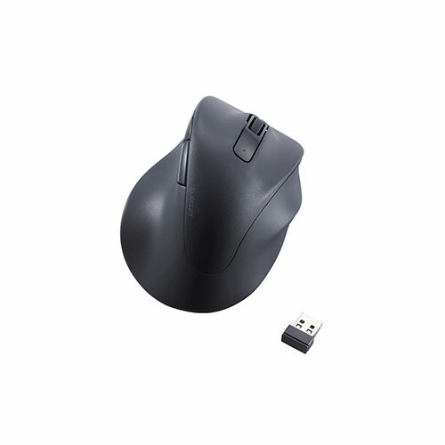 エレコム(ELECOM) M-XGXL30DBSKBK ブラック ワイヤレスマウス 静音 無線 2.4GHz 5ボタン 右手専用