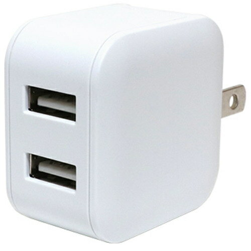 ミヨシ MBPUS03WH(ホワイト) 2.4A 2ポートUSB 充電器 海外充電対応 ミヨシ MBPUS03WH(ホワイト) 2.4A 2ポートUSB 充電器 海外充電対応