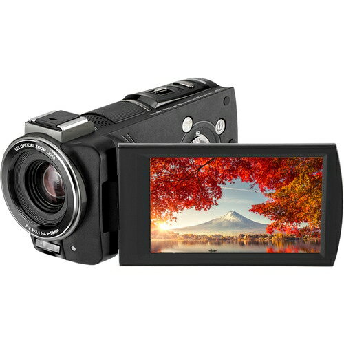 【長期保証付】KEIYO(ケイヨー) AN-S101 4Kビデオカメ