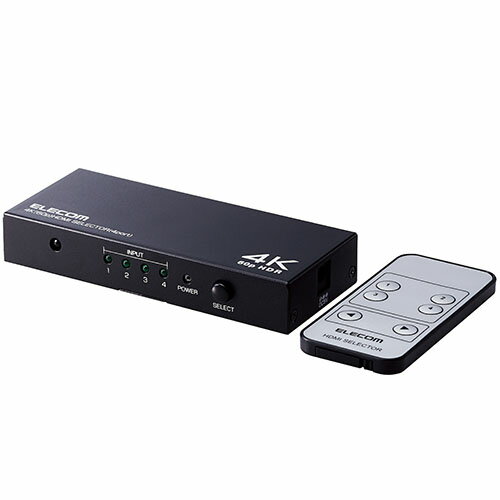 エレコム(ELECOM) DH-SW4KP41BK HDMI切替器(