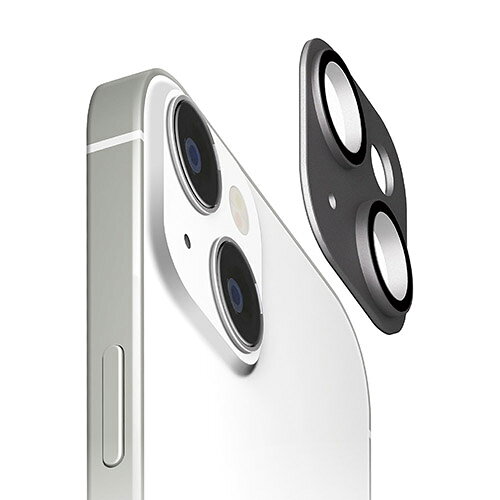 Rakuten - PGA iPhone15/15 Plus用 カメラフルプロテクター アルミ/ブラック PG23ACLG09BK