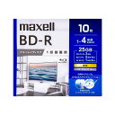 マクセル(maxell) BRV25WPG.10S 録画用 BD-R 1層 25GB 1回録画 プリンタブル 4倍速 10枚