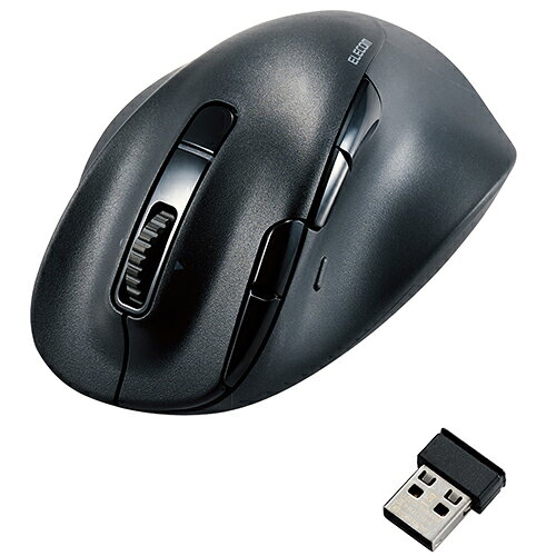 エレコム ELECOM M-XGS50MBSKBK ブラック Bluetooth マウス 無線接続可 静音 ワイヤレス 8ボタン Sサイズ MXGS50MBSKBK