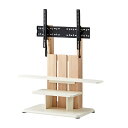 朝日木材加工 WS-C690-NA(ナチュラル木目&白木目) 壁寄せ/自立式テレビスタンド WS-C Style WSC690NA(2)