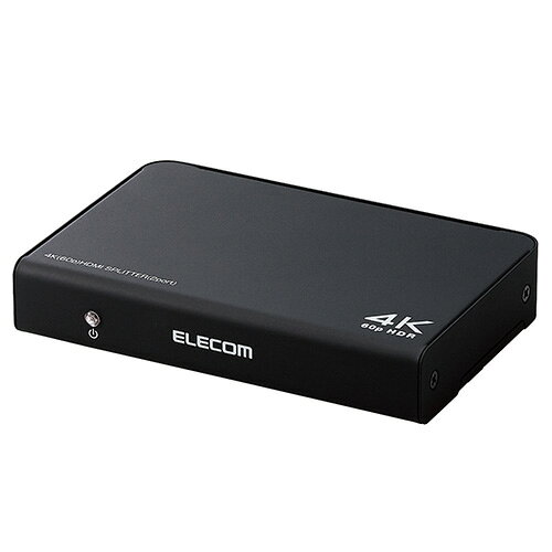 エレコム ELECOM VSP-HDP12BK HDMI分配器 4K 60P 対応 1入力 2出力 スプリッター VSPHDP12BK