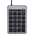 ナカバヤシ TNK-SU235-GYBK(グレーブラック) 22ショートカット付有線USBType-Cテンキーボード