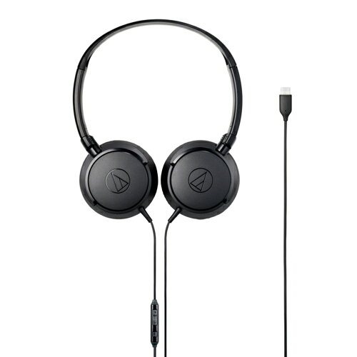 特価COMのオーディオテクニカ(audio-technica) ATH-S120C BK ブラック USB Type-C用ヘッドホン｜アングル3