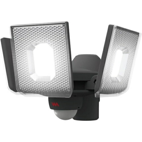 ムサシ musashi LED-RC830 5W×3灯スライド型LED充電式センサーライト LEDRC830