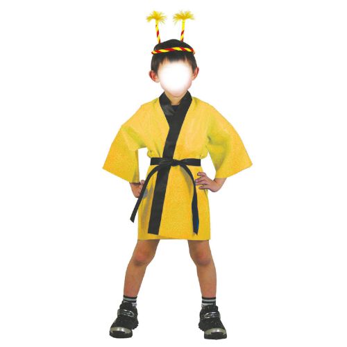 アーテック カラー不織布ハッピ 子供用 S 黄 1297 運動会 発表会 応援 応援団 チーム ダンス 装飾 衣装 法被 半纏 エイサー よさこい お祭り 祭