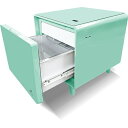 【設置+長期保証】SAPPHIRE(サファイア) SAPPHIRE by LOOZER SMART TABLE STB30 MINT 冷蔵庫付きスマートテーブル 1ドア 30L(2)