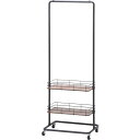 不二貿易 【組立品】ハンガーラックビクター BK 16698【代引・日時指定・キャンセル不可・北海道沖縄離島配送不可】