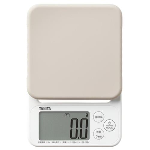 タニタ(TANITA) KJ-222-GY グレー デジタルクッキングスケール