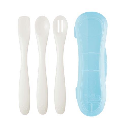 エジソン KJ3263(ホワイト) 5〜8ヶ月ごろ 離乳食スプーン3本セット